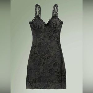 Fairycore floral contrast lace cami dress